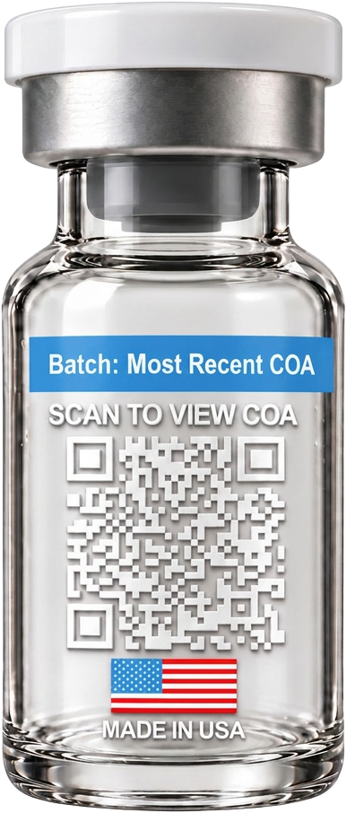 PX1 Research vial showing batch documentation label